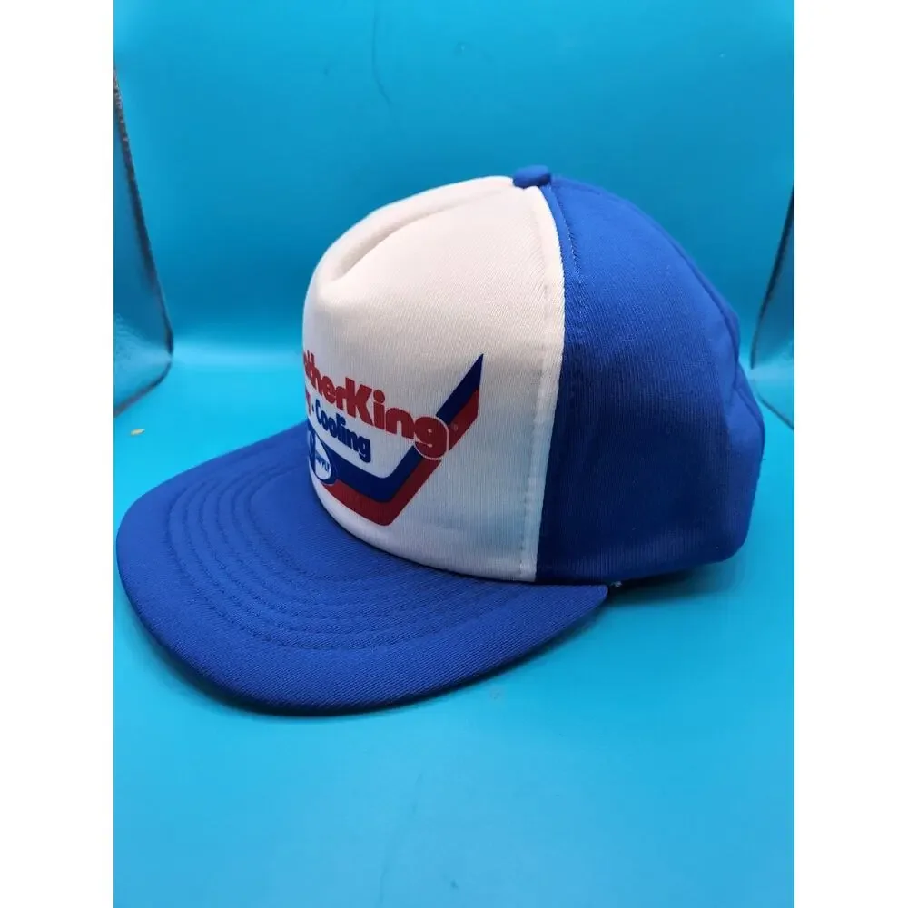 Vintage Weather King Heating Snapback Trucker Hat Mesh